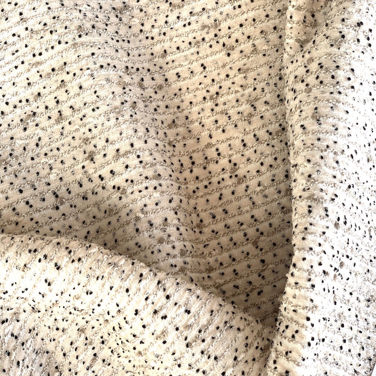 Toasted Sesame Cotton Blend Boucl (Made In Italy)