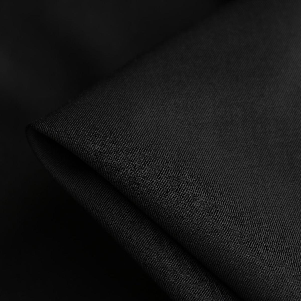 Brera Nero Gaberdine Wool Suiting