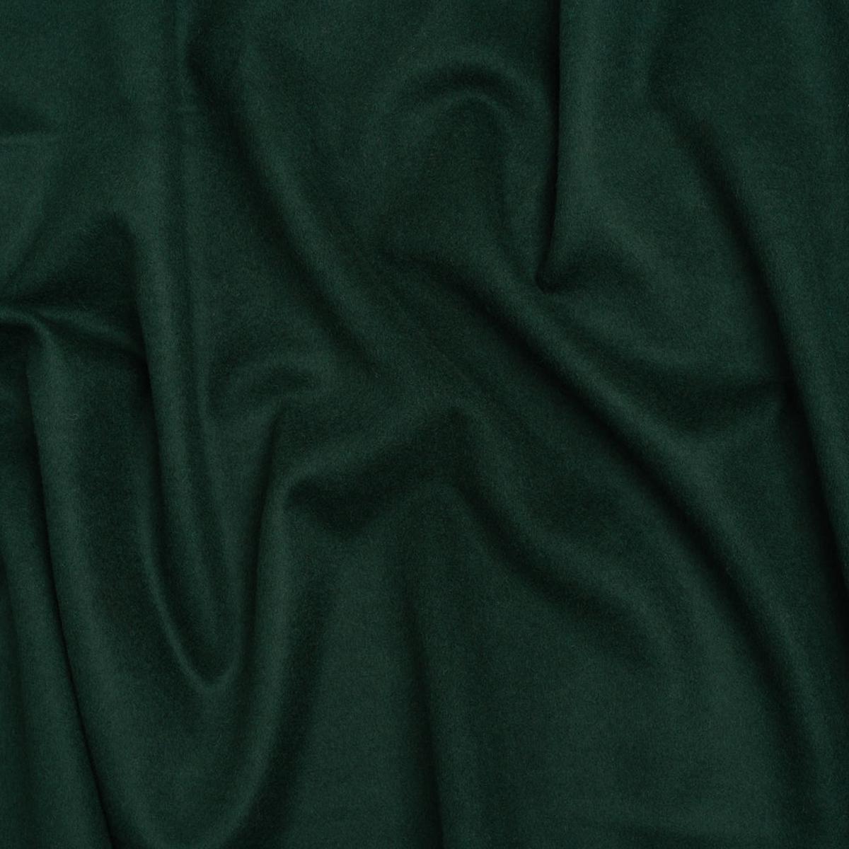 Brushed Lightweight Wool Blend Coating - Green - Ellamar Collection