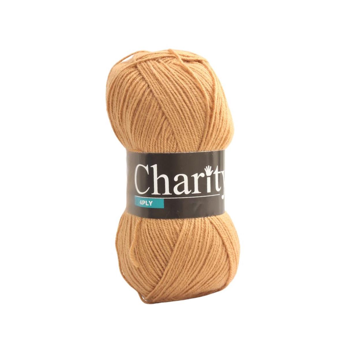 CHARITY 4PLY 100G CAMEL
