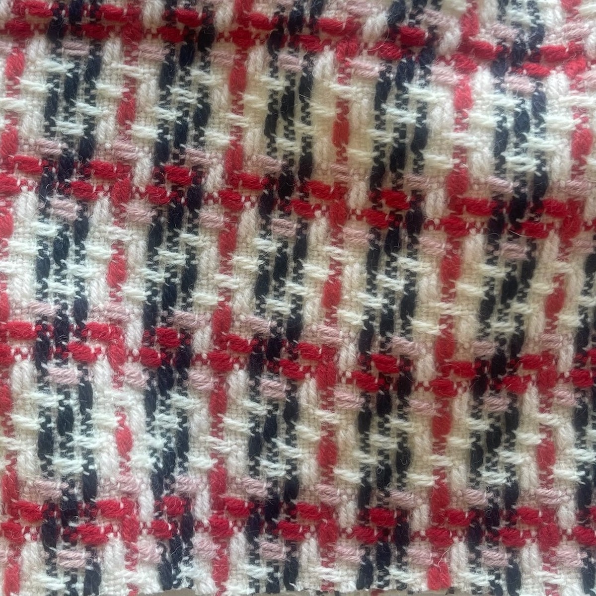 Couture Cherry & Licorice Wool Blend Boucl (Made in Italy)