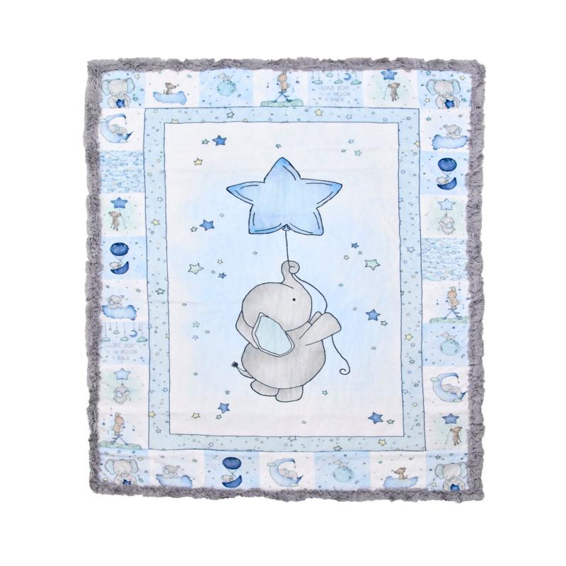Sweet Pea Eli Tiny Tails Cuddle Kit 29"x41" Shannon Fabrics Polyester SF-cktinytailssweetpeaeli