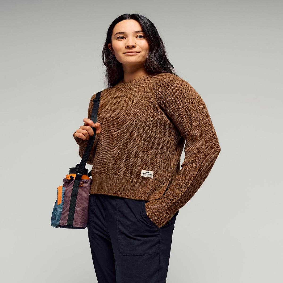 Women's Retreat Merino Blend Crew Pullover - Jute