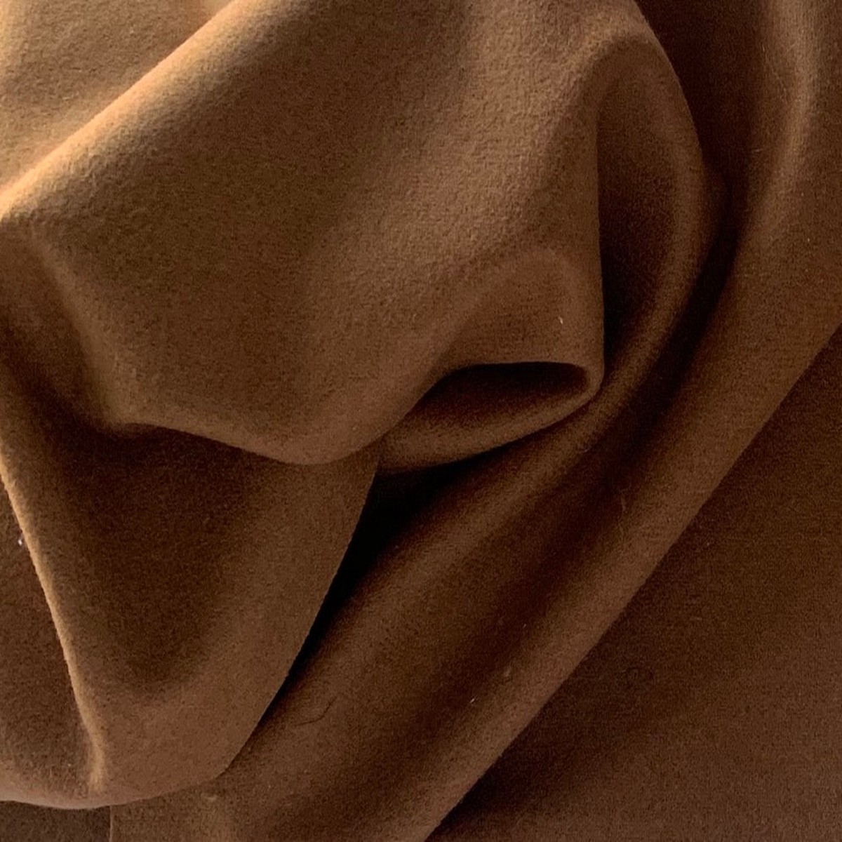 Caramelized Cognac Wool Blend Flannel