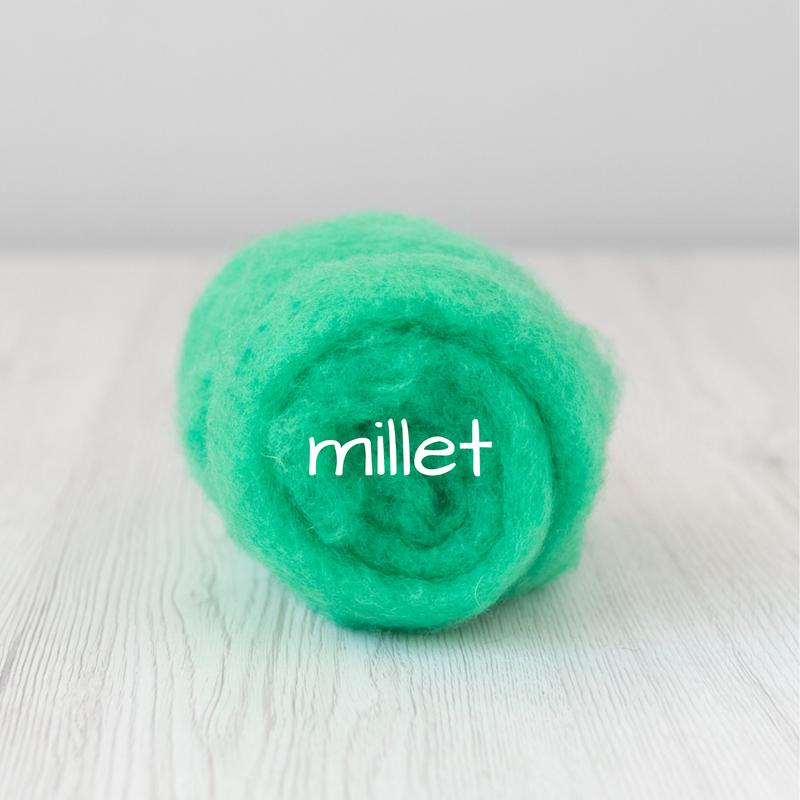 Carded Batting New Zealand Wool DHG 'Maori' Batt - Millet