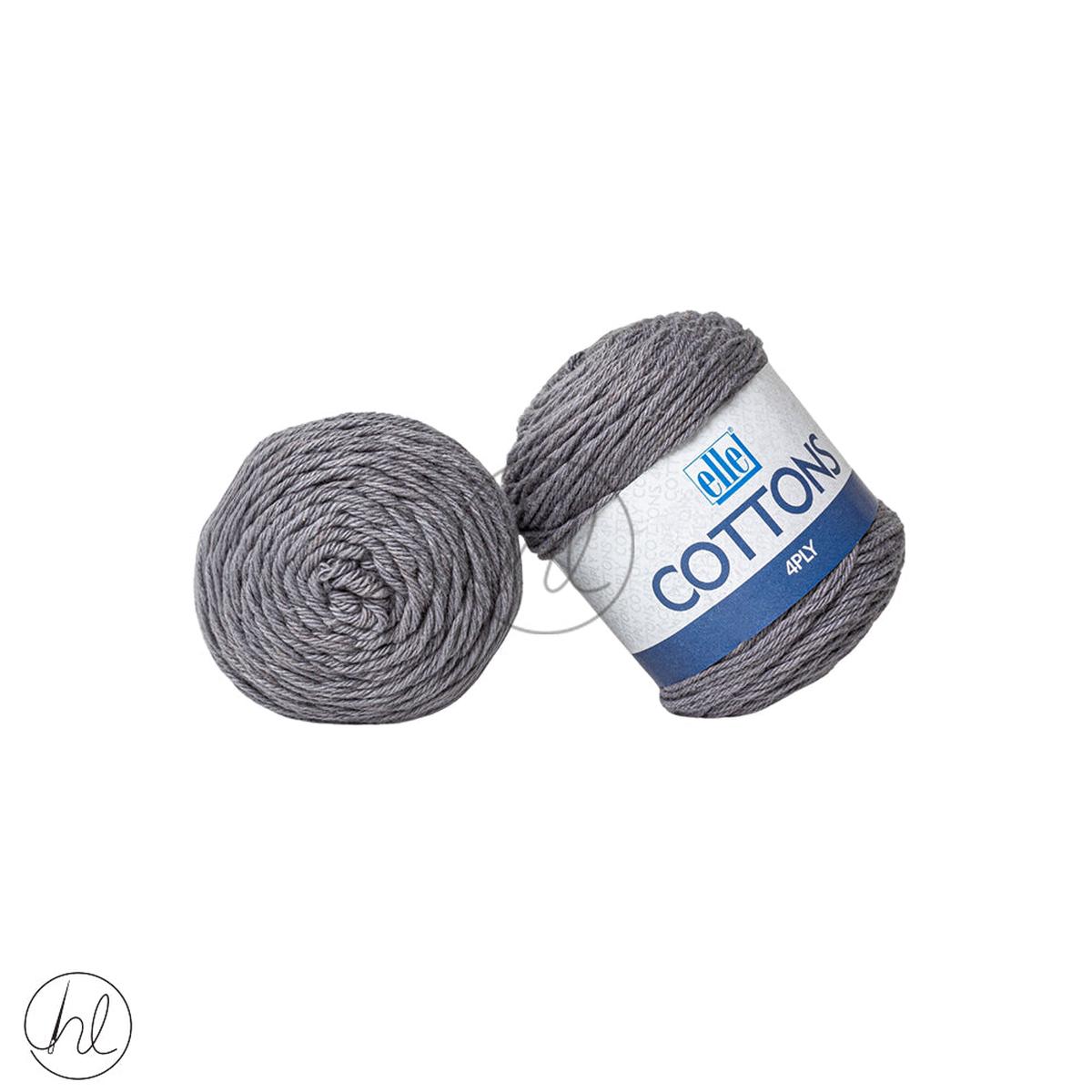 Elle Cottons 4ply 50g Steel