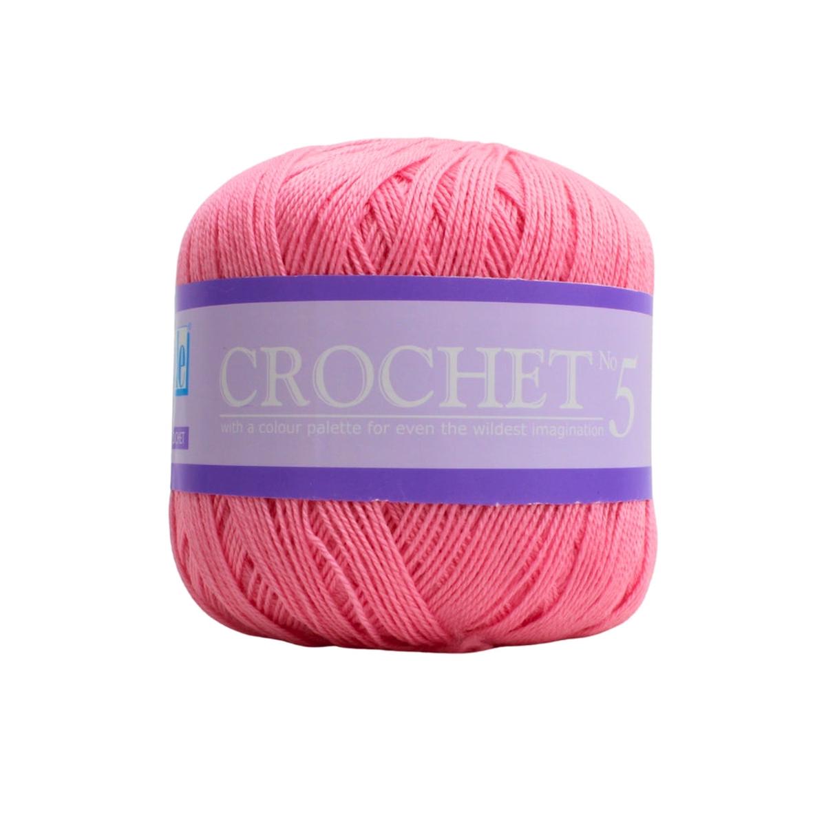 ELLE CROCHE CTTN NO5 50G PINK TONIC