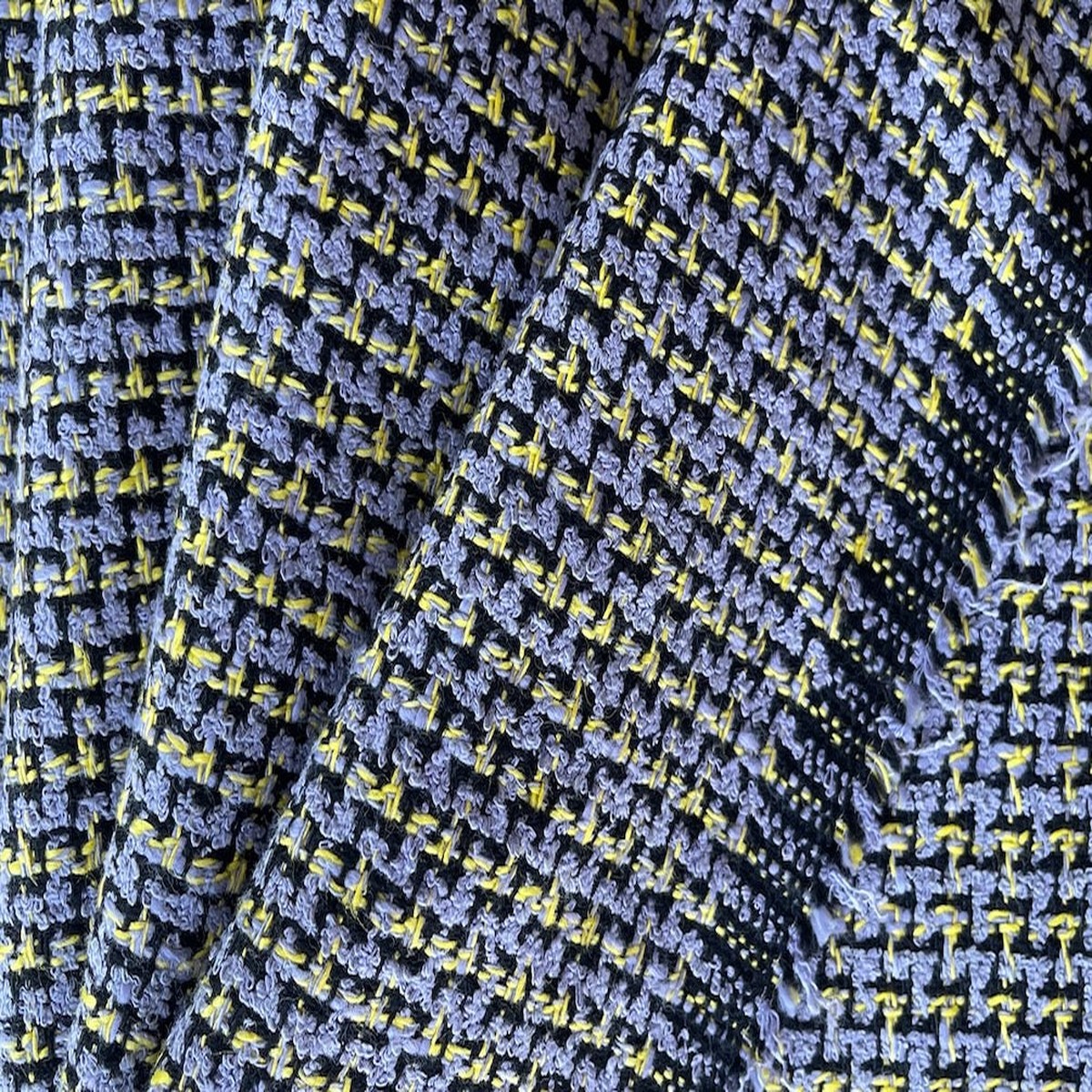Lilac Dreams Wool & Cotton Boucl (Made in Italy)