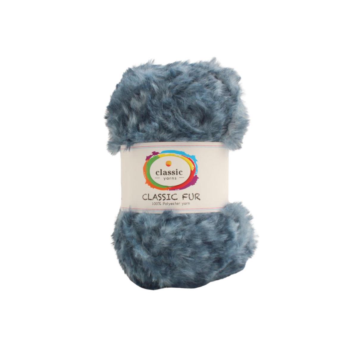 WOOL CLASSIC FUR PLAIN 100G DENIM 8