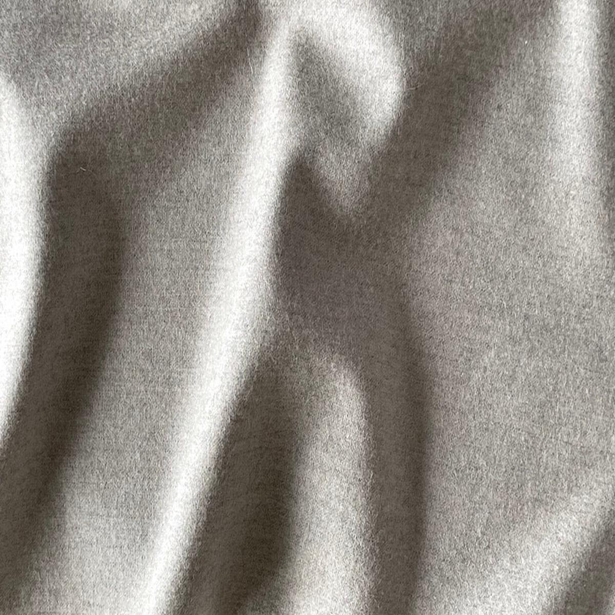 Couture Mottled Greige Stretch Wool Flannel (Made in Italy)