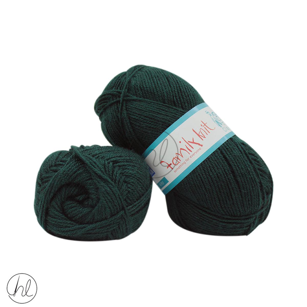 ELLE FAMILY KNIT 4PLY BOTTLE GREEN