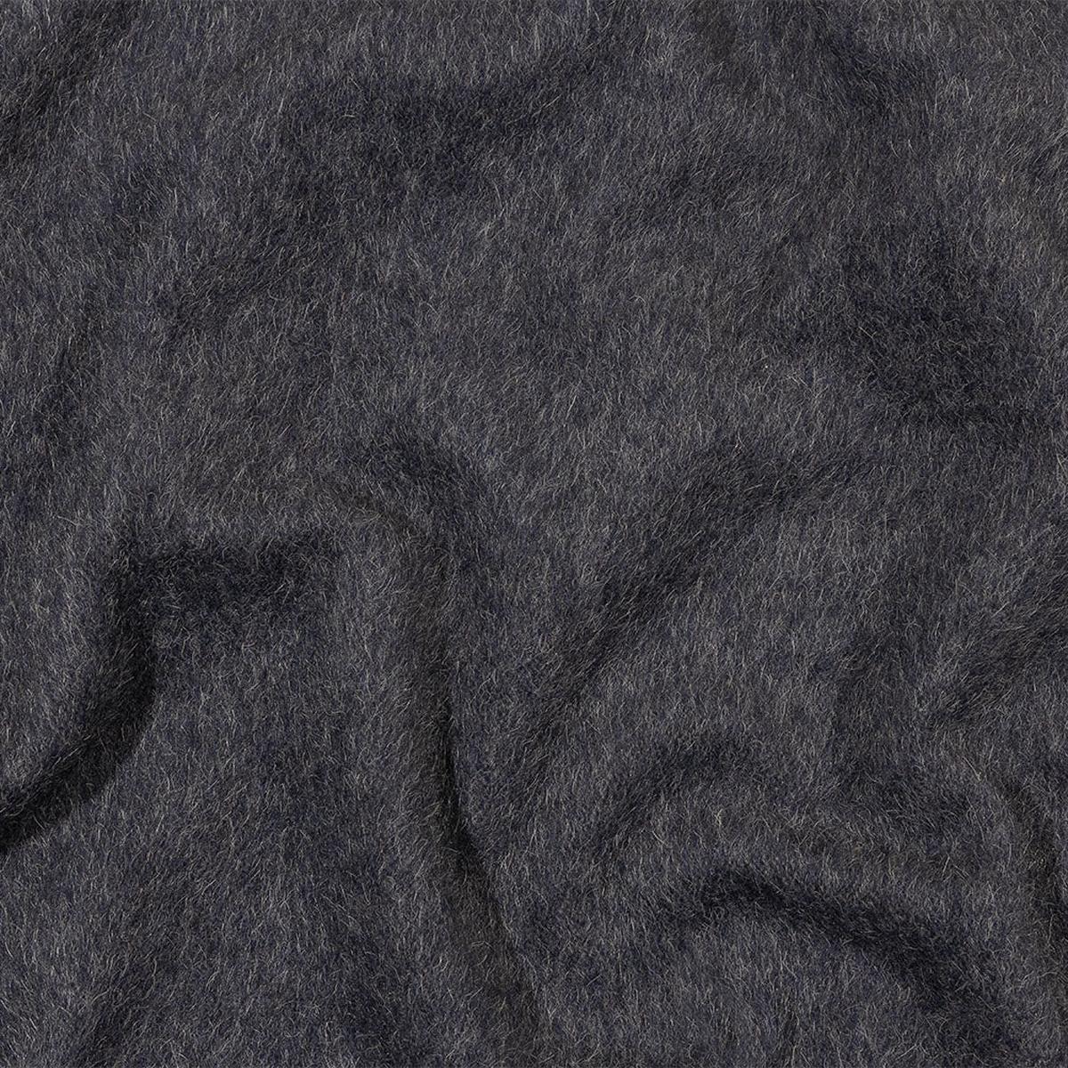 Fur-Like Alpaca and Wool Coating by Balenciaga - Heathered Silver and Black - Made in Italy