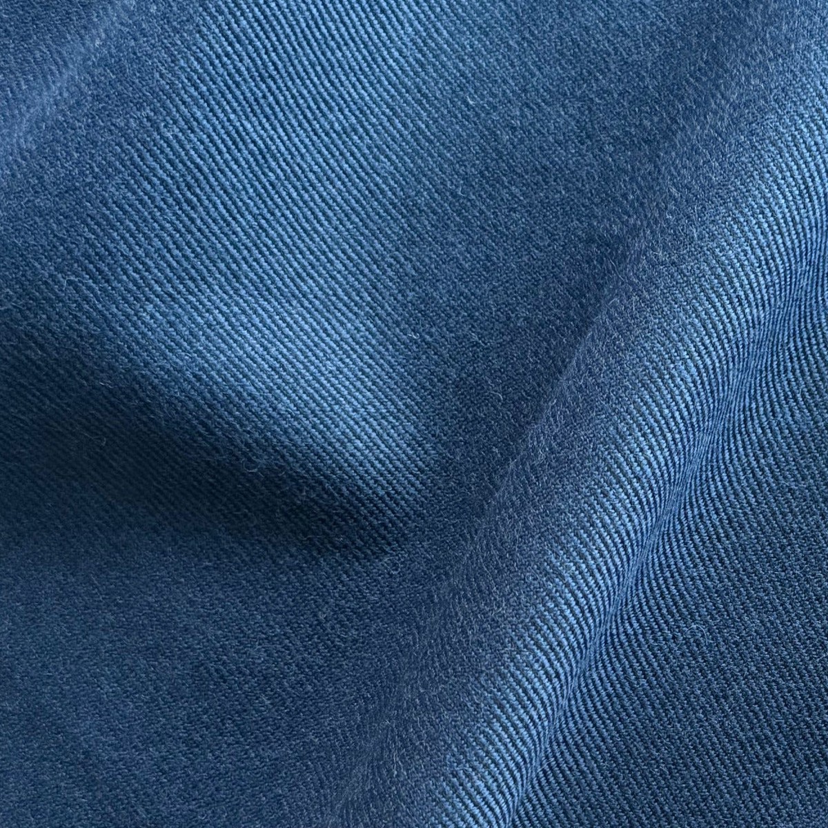 Mid-Weight Classic Denim Blue Wool Twill (Made in Ireland)