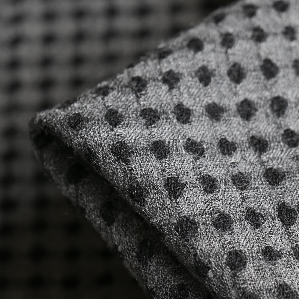 Stilo BlackGrey Wool Gauze