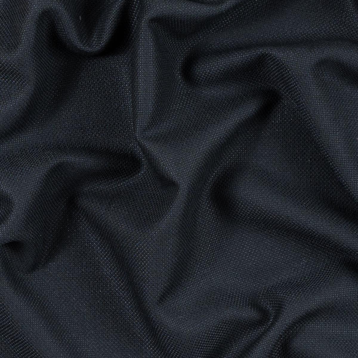 Armani Black Lightweight Worsted Wool Woven