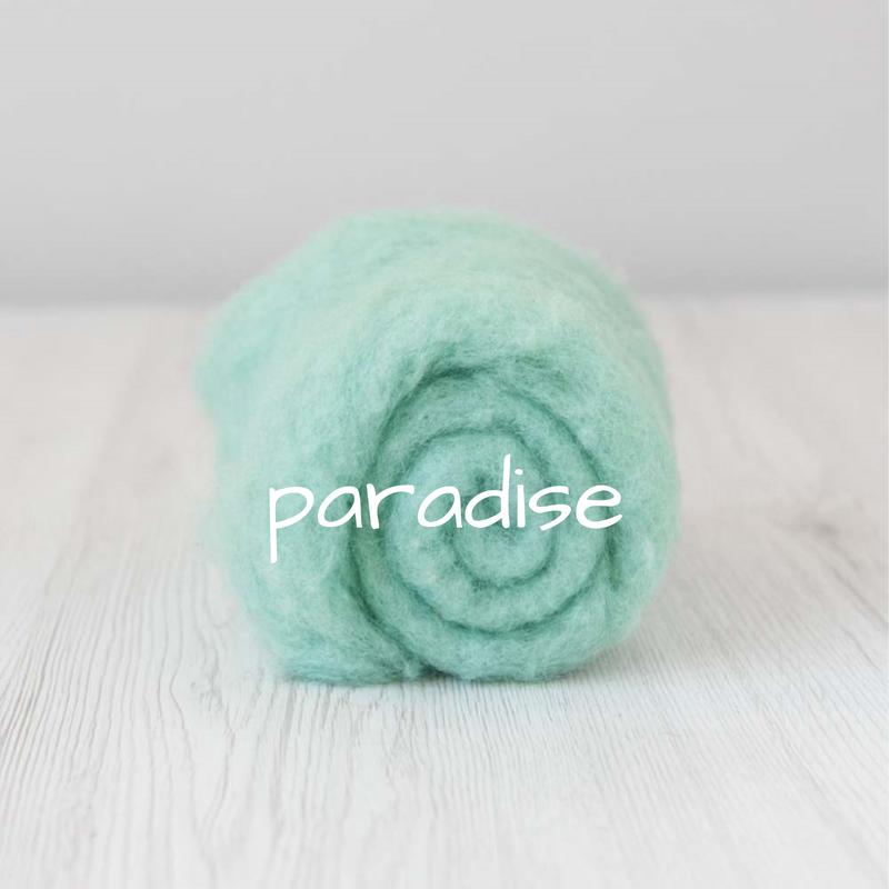 Carded Batting New Zealand Wool DHG 'Maori' Batt - Paradise