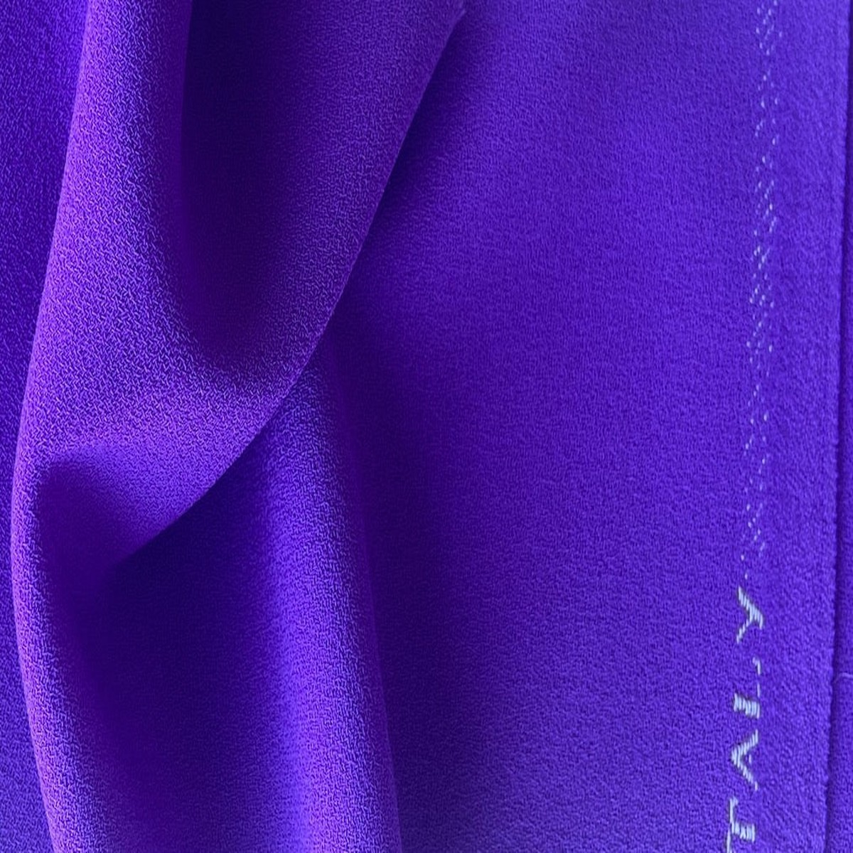 High-End Pansy Parade Selvedged Wool Crepe (Made in Italy)