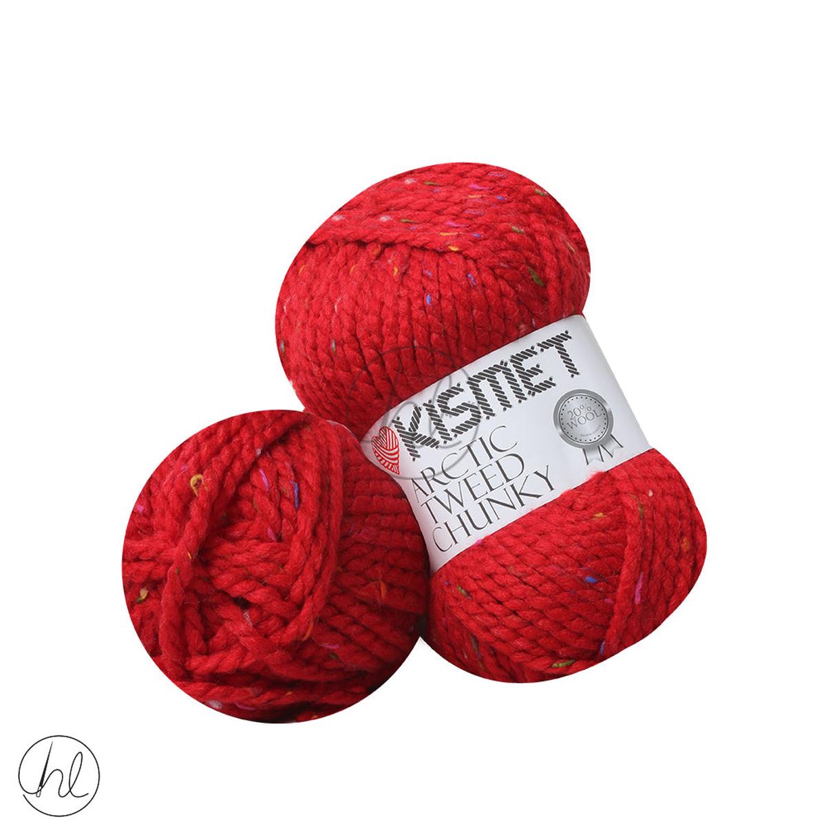 KISMET ARCTIC TWEED CHUNKY 100G RED 08