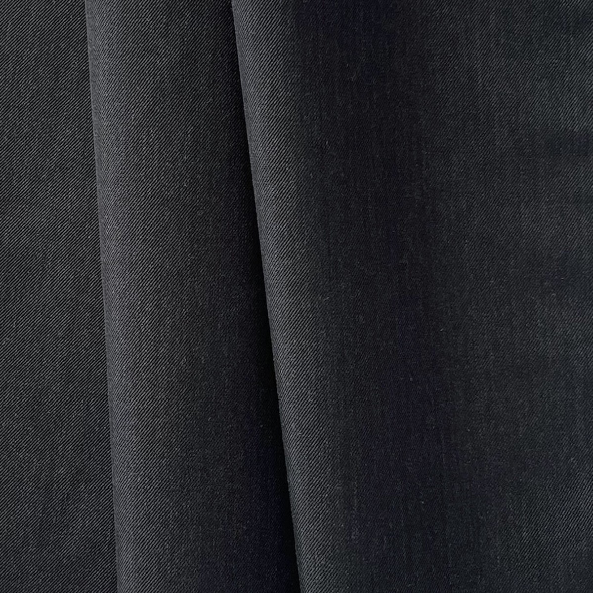 Light to Mid-Weight Anchor Grey Wool Twill Gabardine (Made in Italy)