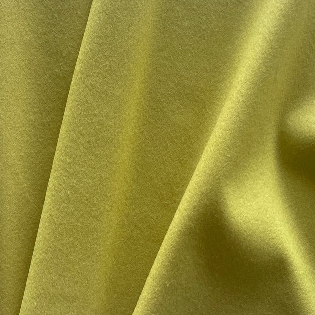 Lighter-Weight Electric Chartreuse YellowWool Melton Coating (Made in Italy)