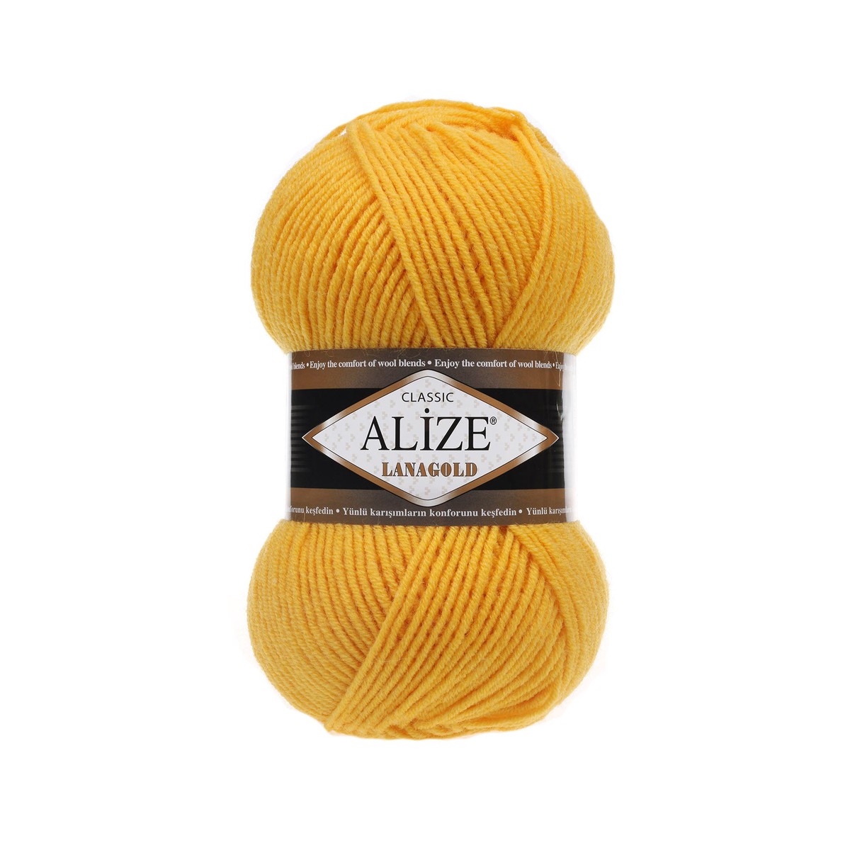 Alize Lanagold Classic Wool Yarn, Yellow - 216