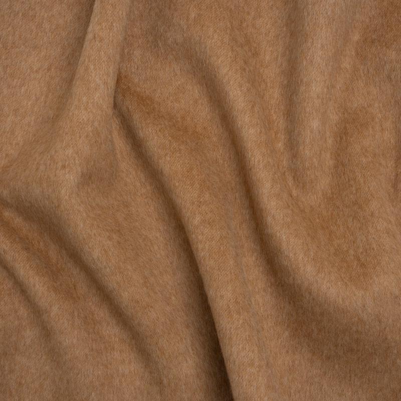 Alpaca Wool Coating Double Face - Brown