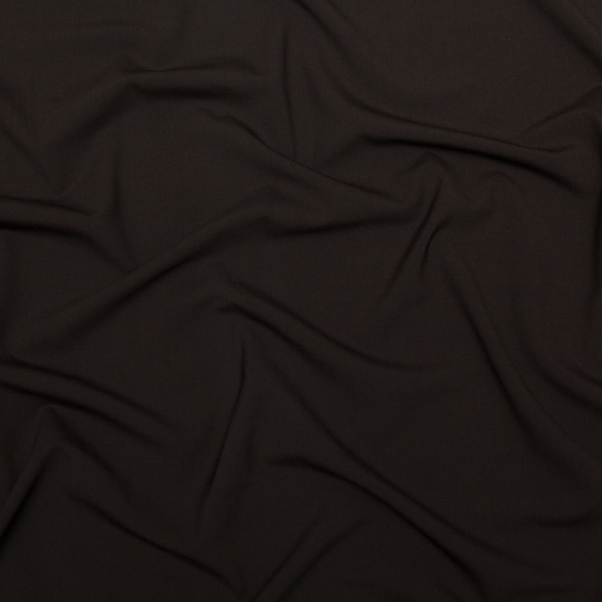 Deep Brown Wool Suiting with Give