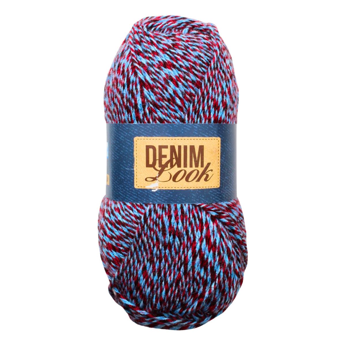 ELLE DENIM LOOK ARAN 100G RICKSHAW RED