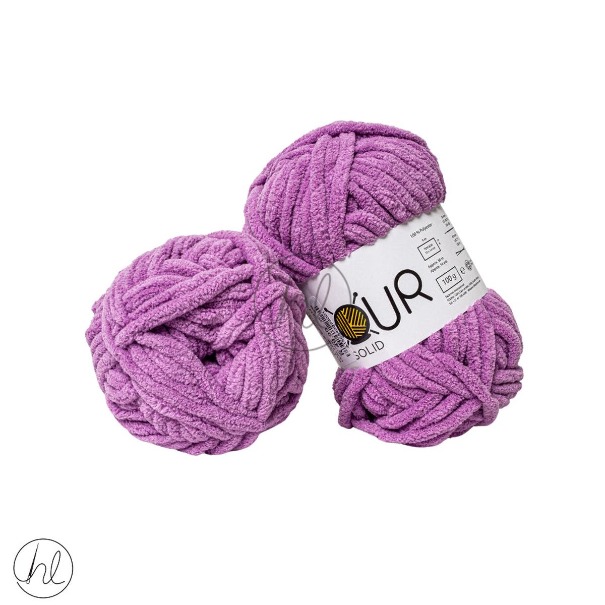 Elle Velour Solid 100G Lilac