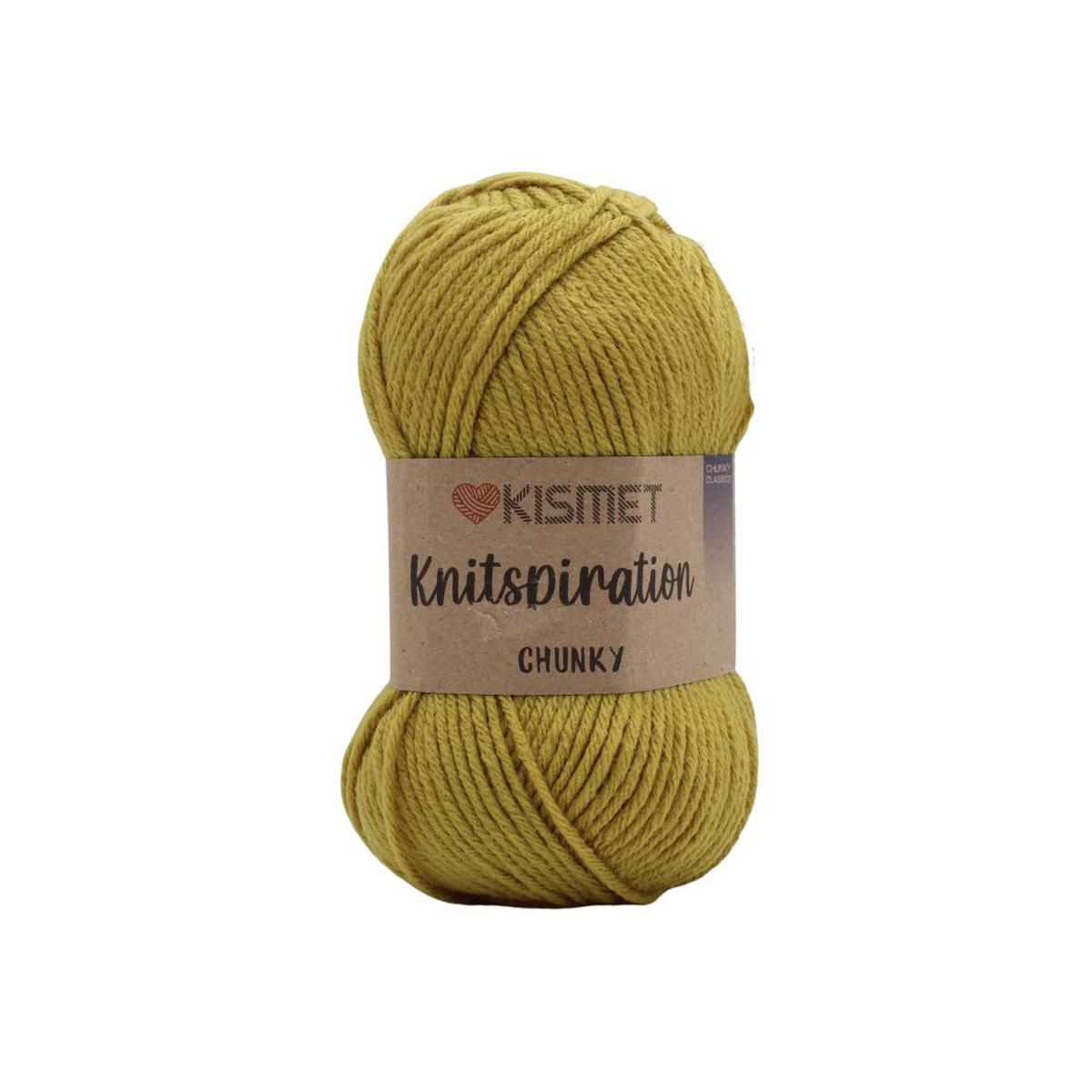 KNITSPIRATION CHUNKY 100G OLIVE FREE