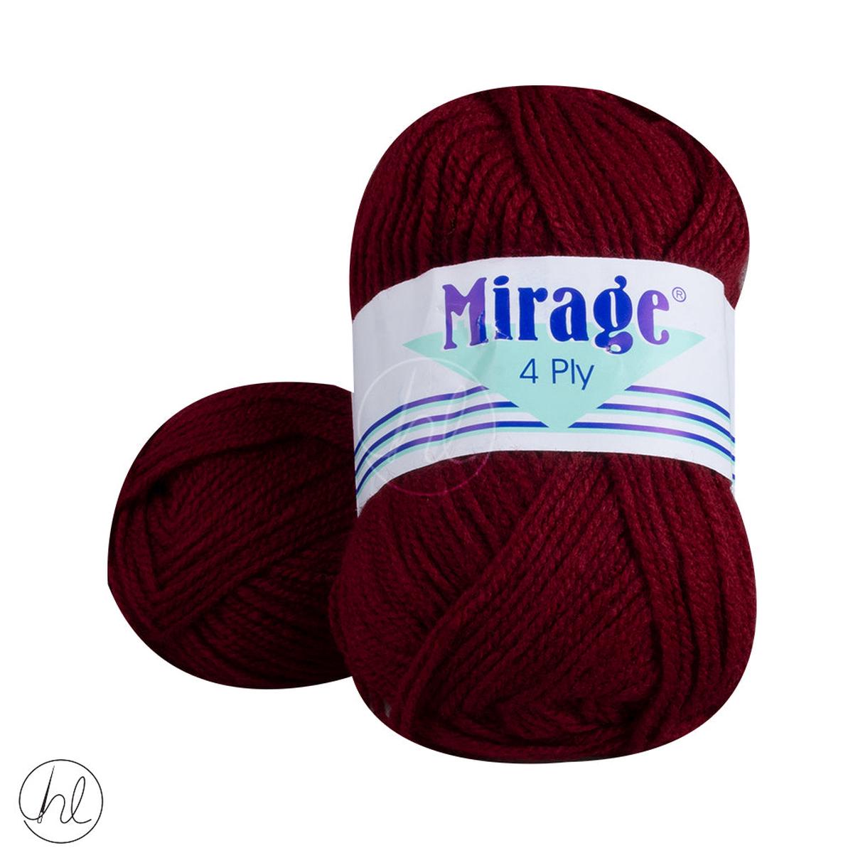 Mirage 4Ply Wool 25G MAROON