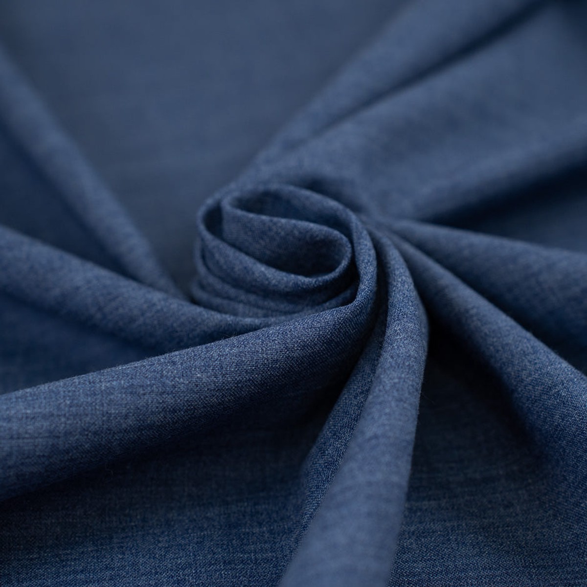 Mixed Light Blue Wool Melange