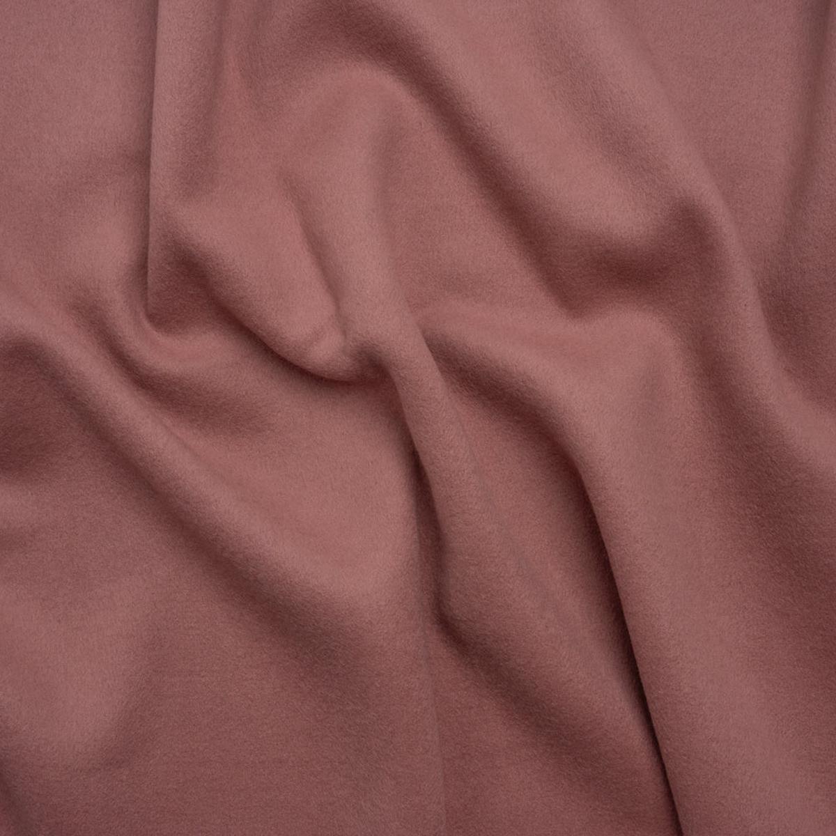 Virgin Wool and Cashmere Double Cloth Coating - Dusty Rose - Astana Collection