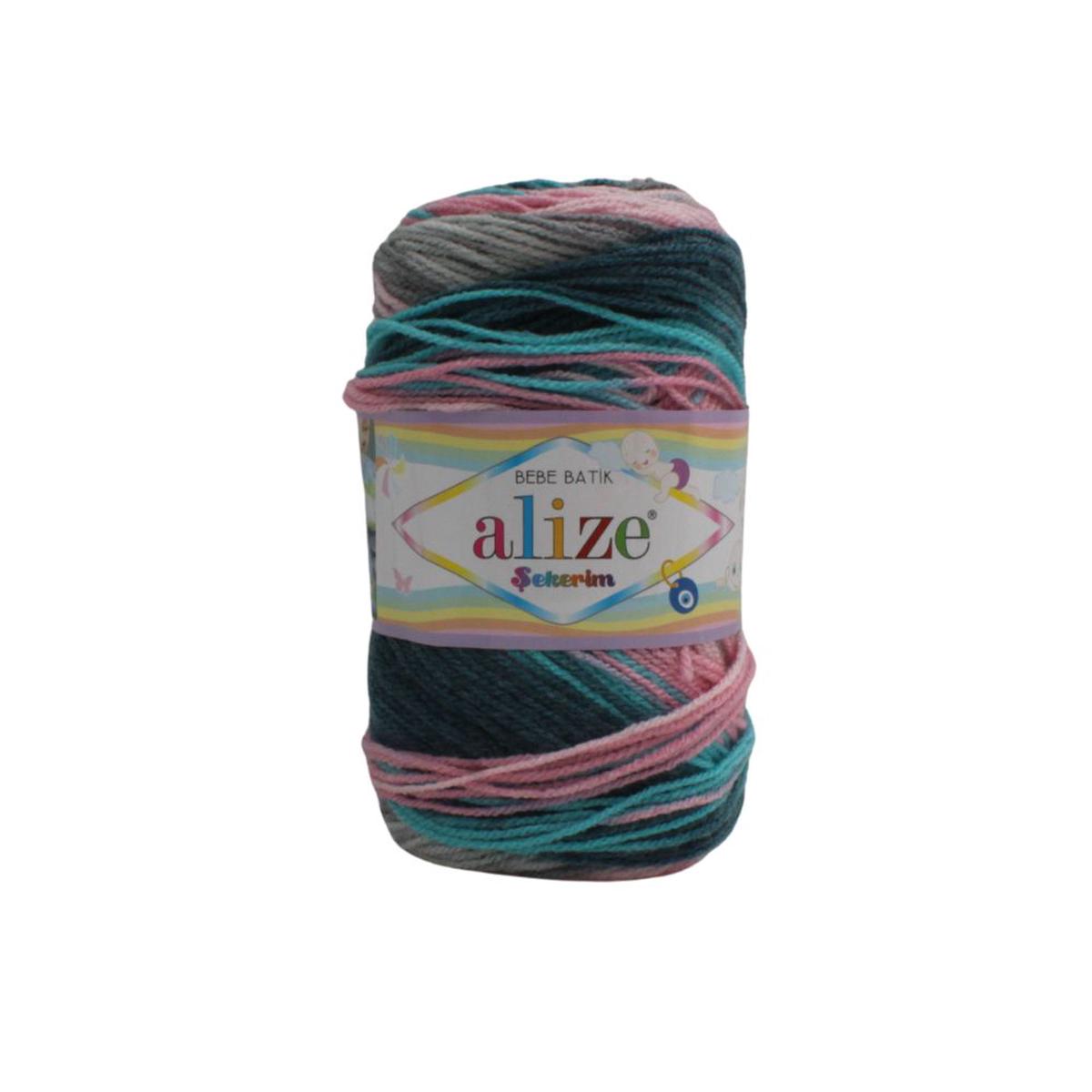 ALIZE SEKERIM BATIK 100G BOT/GREEN COL 7913