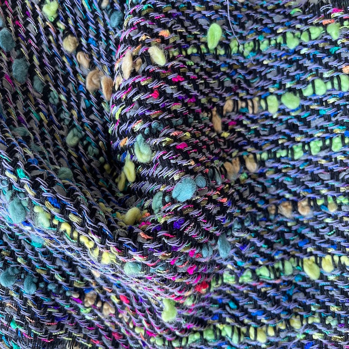 Aurora Polaris Wool Blend Tweed Boucl(Made in Italy)