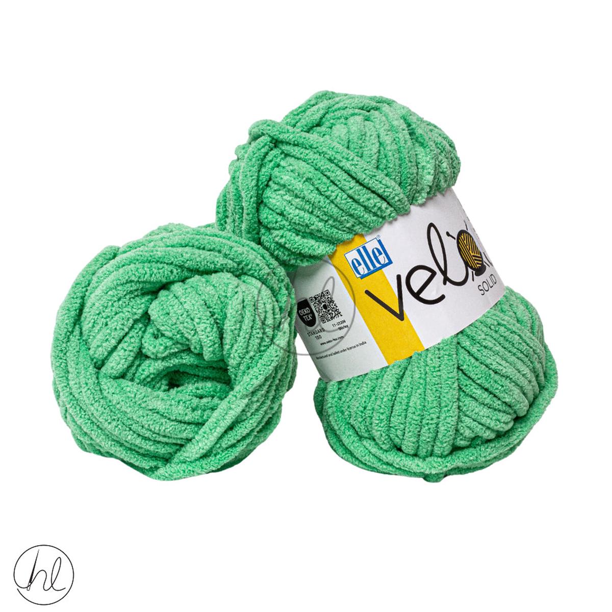 Elle Velour Solid 100G Kiwi