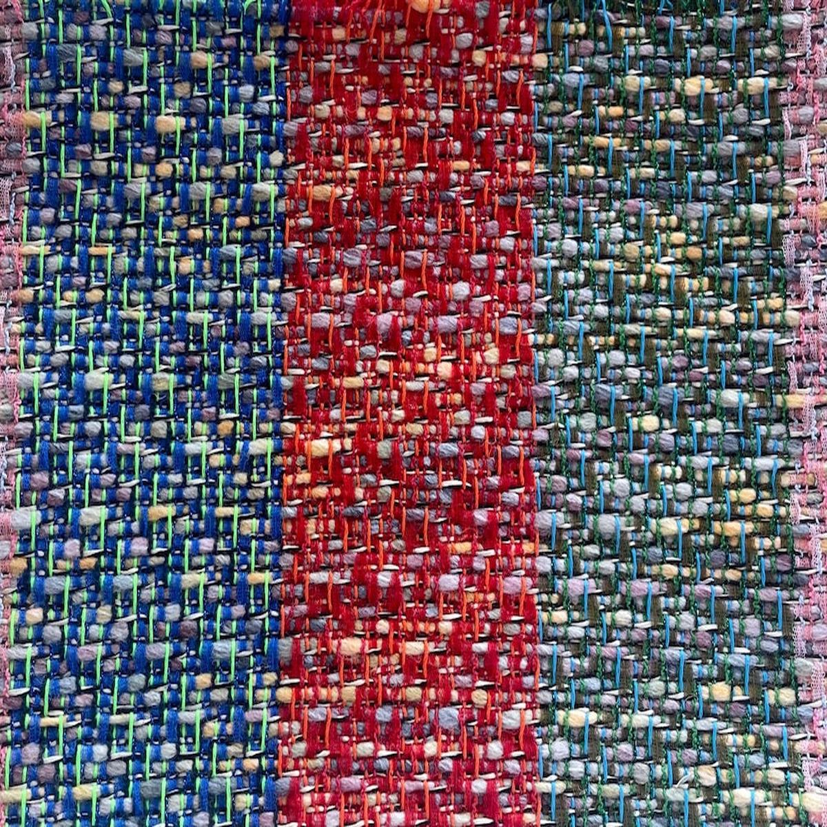 Striped Bold 'n Brash Fringeable Wool Blend Boucl (Made in Italy)