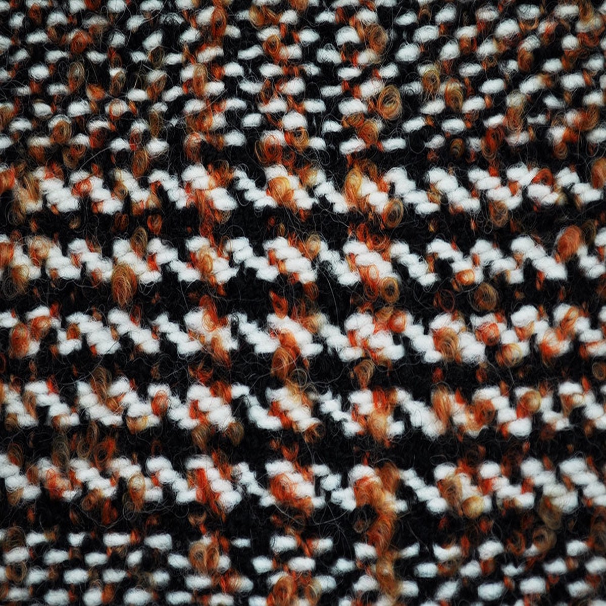 Tangerine Dreams Boucl Plaid Wool Coating (Made in Italy)