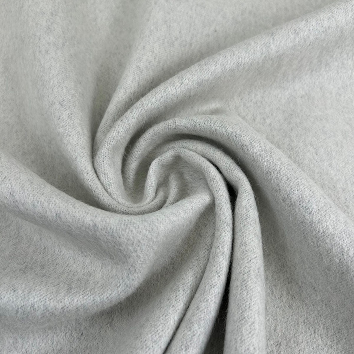 White Short Hair Wool Coat