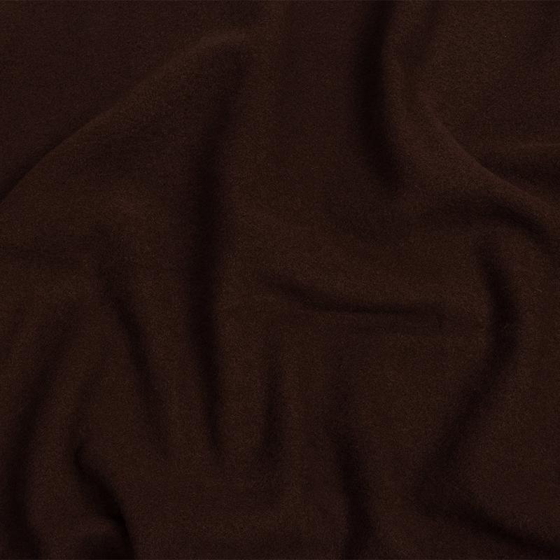 Wool and Cashmere Coating Made in Italy - Chocolate - Alberini Collection