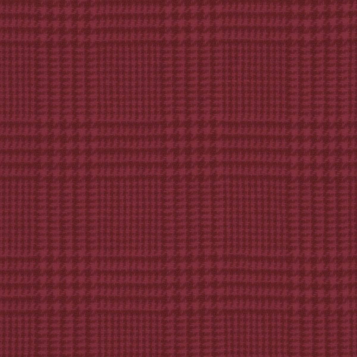 Hand Dyed Wool - Glen Check Dark Cerise (Fat 1/8)