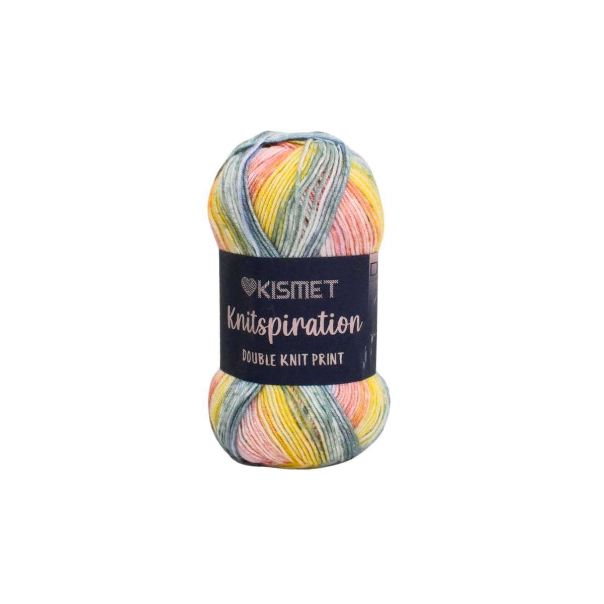 Knitspiration Double Knit Print 100g Lemon A