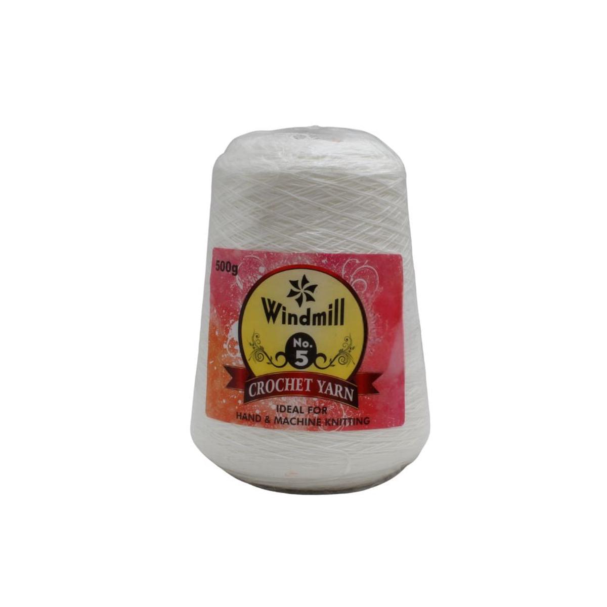 WINDMILL CROCHET NO 5 WHITE
