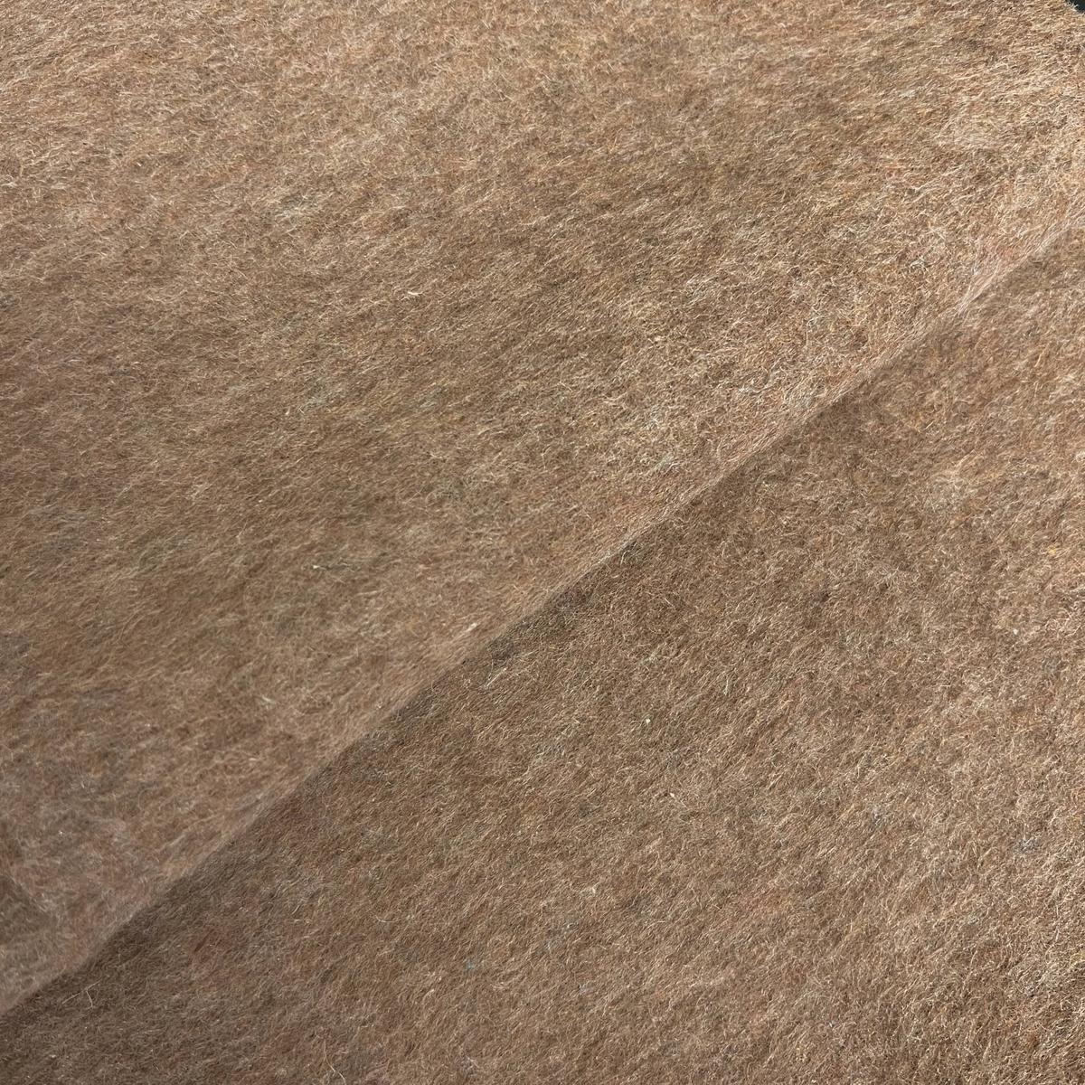 Caramel Mohair Wool Coating Fabric - Caramel, Solid, 58/60" Width