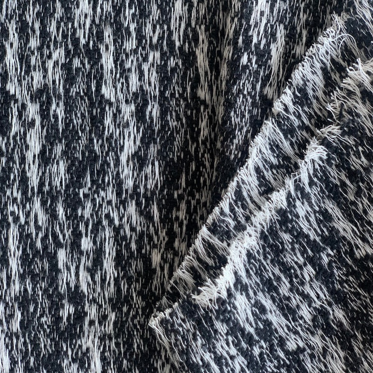 Chic Winter Storm Cotton & Wool Blend Boucl