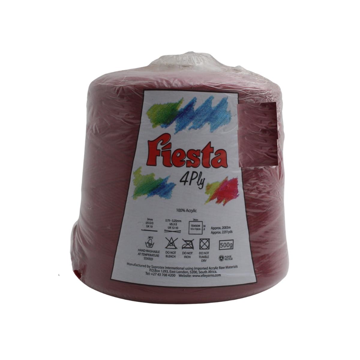 FIESTA 4PLY 500G MAROON