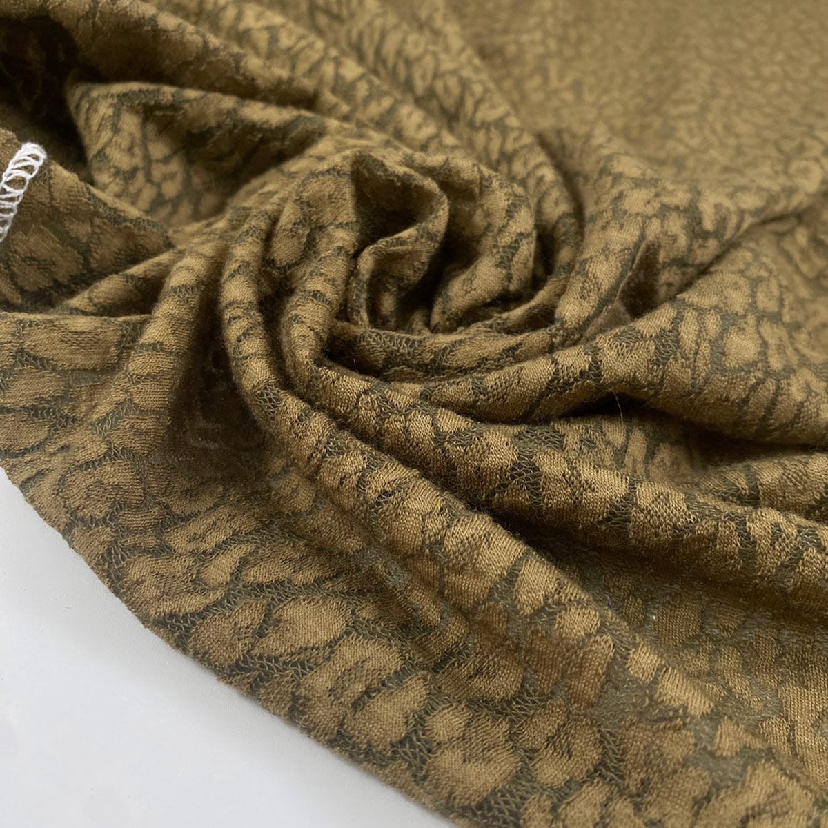 Green Spotted Wool Jersey