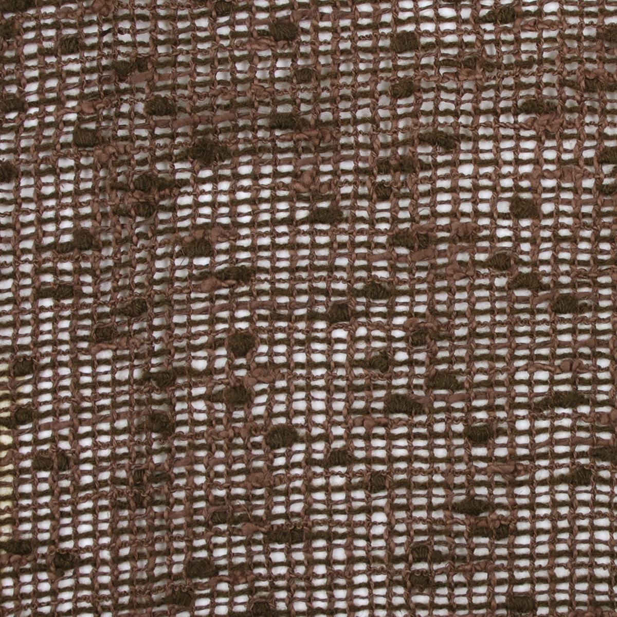 Italian Brown and Olive Wool Blend Netting