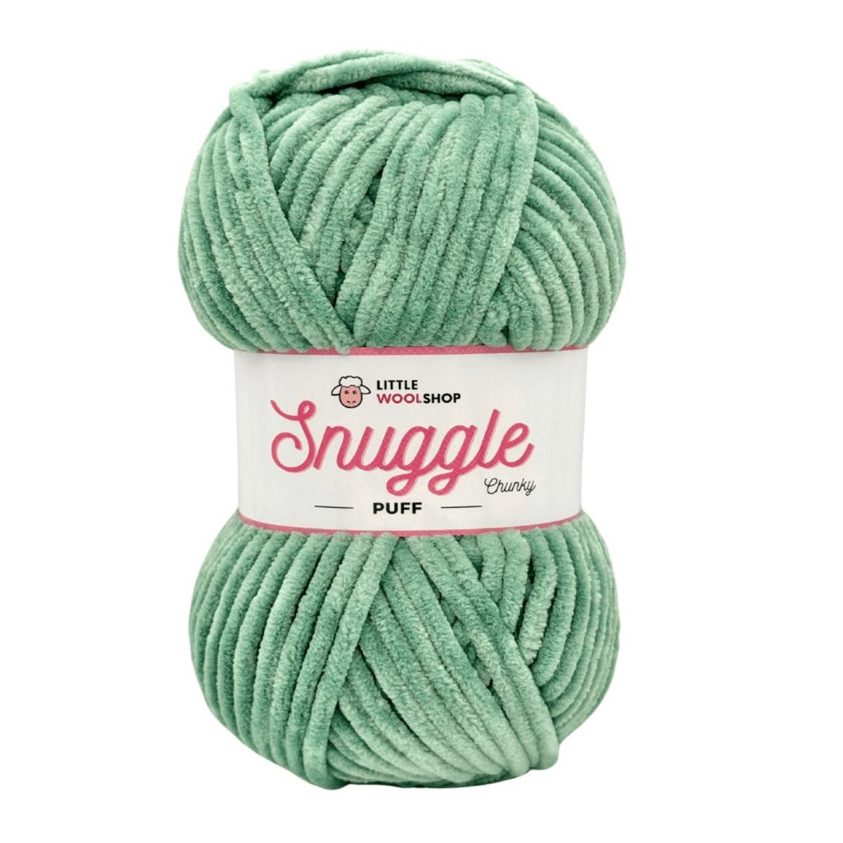 LittleWoolShop Snuggle Puff Chenille Chunky - Matcha Smoothie