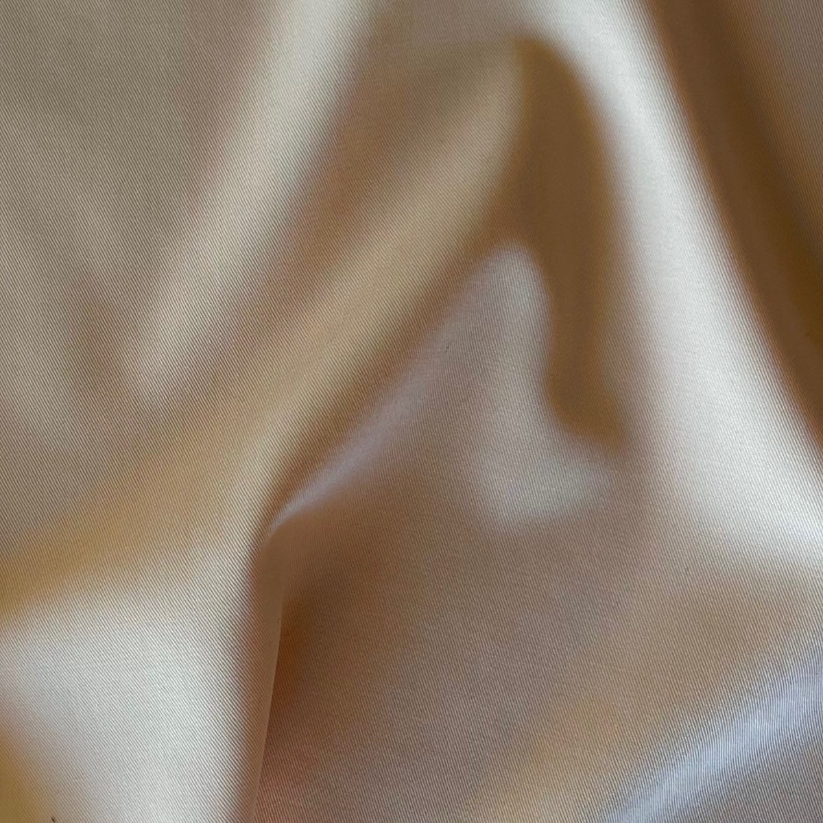 Soft Apricot Mist Wool Gabardine (Made in Italy)